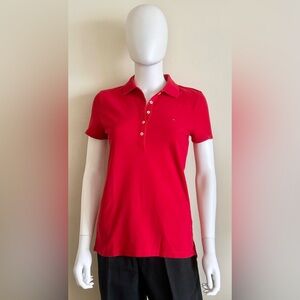 Tommy Hilfiger Women’s Size S Red Polo Tee